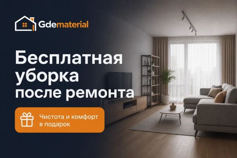 Бесплатная уборка после ремонта